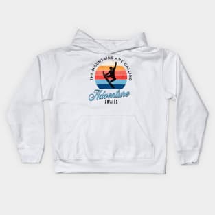 The Mountains are Calling. Kids Hoodie